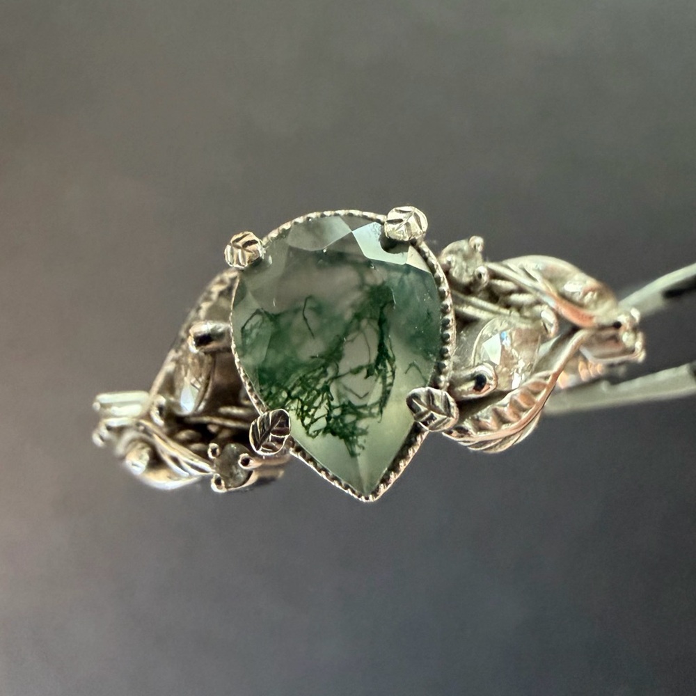 Bridal ring set custom made in Spain by Eden Garden, sz 8.5